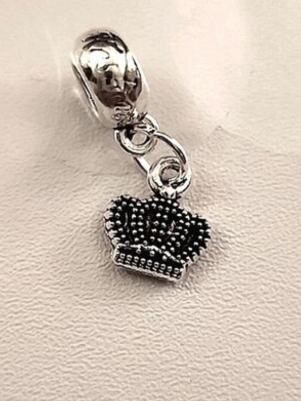Fashionista Crown  Charm Will FIT Pandora and other European Systems